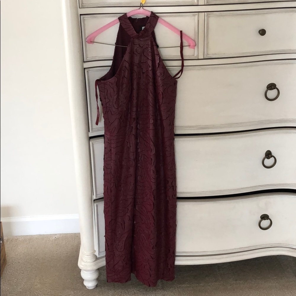 W by worth bodycon cocktail dress in wine